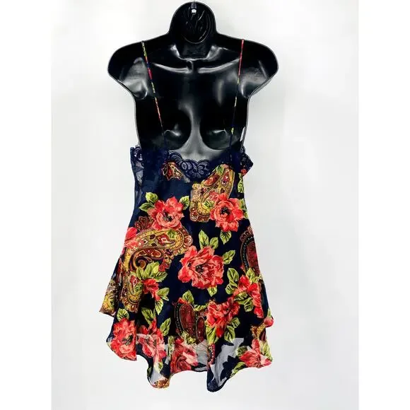 Vintage Victoria's Secret Gold Label Floral Lace Slip Dress